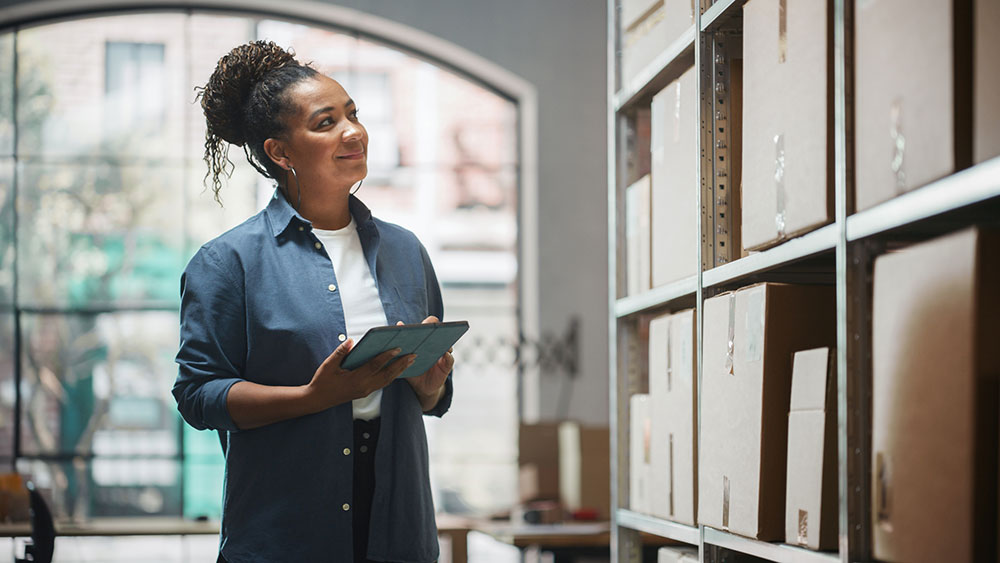 woman running business photo