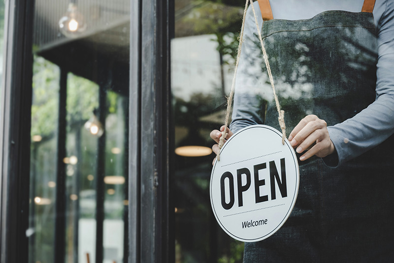 business open sign photo